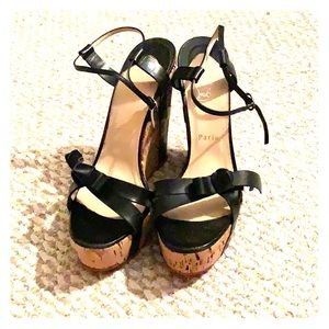 Authentic! Christian Louboutin wedges